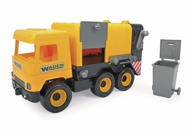 Camion poubelle jaune 42 cm Middle Truck dans une boîte