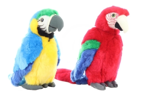 Perroquet en peluche