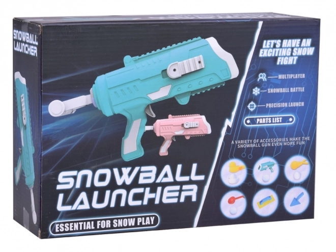 Ensemble 6-en-1 pour boules de neige avec pistolet et moules pour enfants