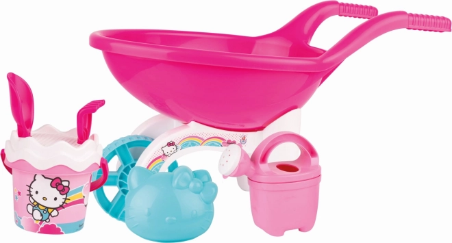 Androni Wheelbarrow Hello Kitty grande avec un ensemble pour le sable