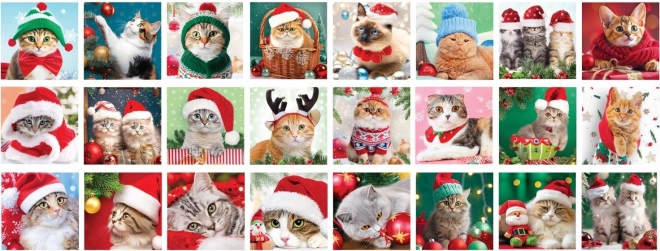 Calendrier de l'Avent puzzle Barbes de Noël