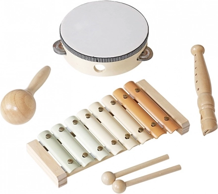 Set musical pour enfants 4 en 1 en bois