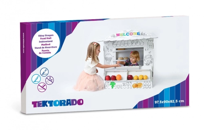 Étal - coloriages en carton