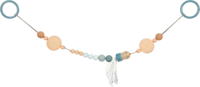 Chaîne de poussette avec libellule Small Foot – mer