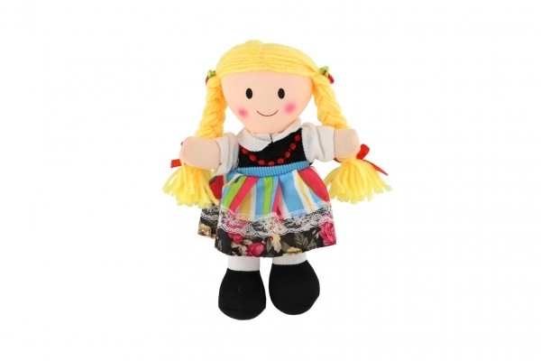 Poupée en tissu en costume peluche 20x11cm 0+