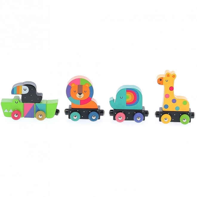 Vilac Train coloré d'animaux Andy Westfac