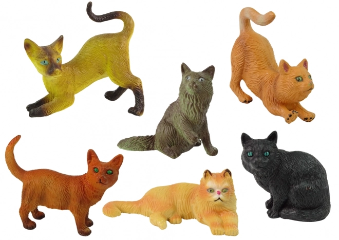 Ensemble de 6 figurines Chats domestiques