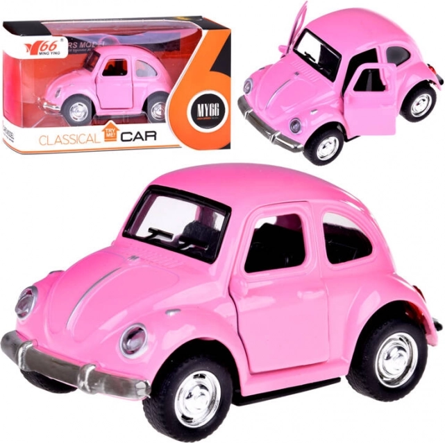 Voiture miniature en métal avec portes ouvrantes et phares