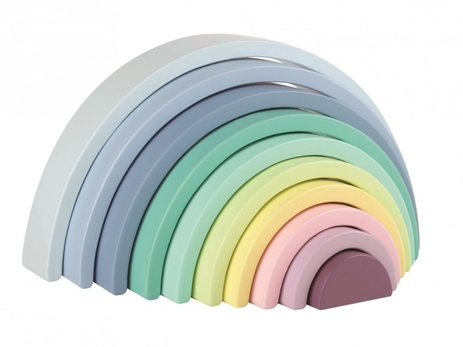Puzzle arc-en-ciel en bois
