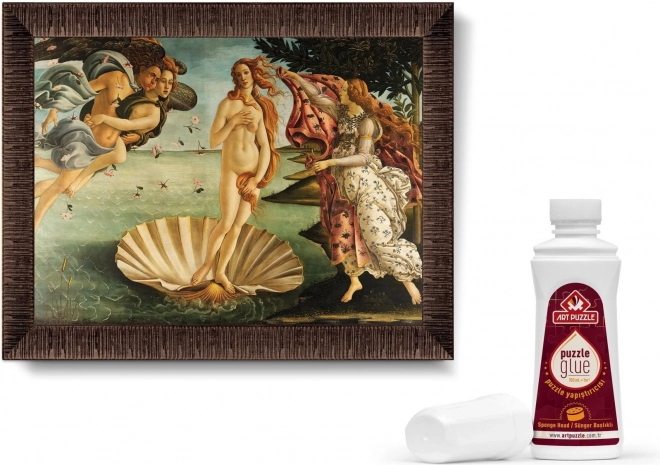 ART PUZZLE Puzzle avec cadre et colle 3-en-1 1000 pièces – Naissance de Vénus