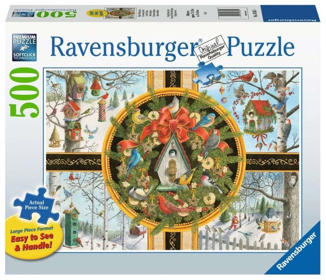 Puzzle Ravensburger Oiseaux chanteurs de Noël XXL 500 pièces