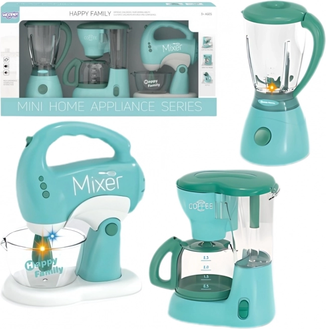 WOOPIE Ensemble d'appareils ménagers pour enfants 3 en 1 Mixeur Blender Robot de cuisine