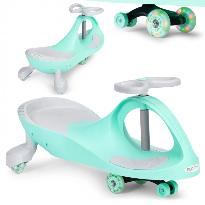 Voiture Wiggle Car lumineuse avec roues vertes ECOTOYS