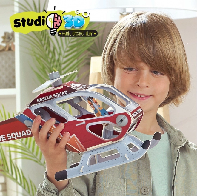 EDUCA Studio maquette 3D Hélicoptère de secours