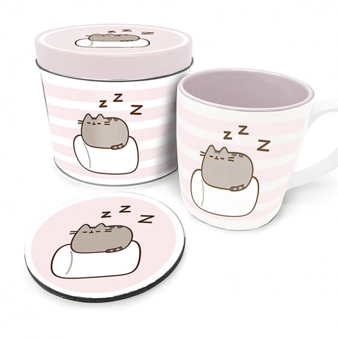 Ensemble cadeau Pusheen boîte en métal