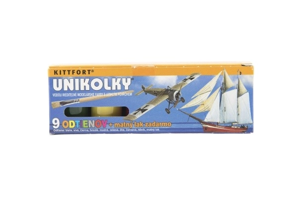 Ensemble de peintures pour maquettes Unikolky