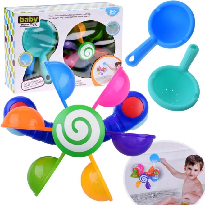 Moulin à eau coloré pour le bain des enfants