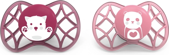 Sucettes physiologiques pour filles 6m+