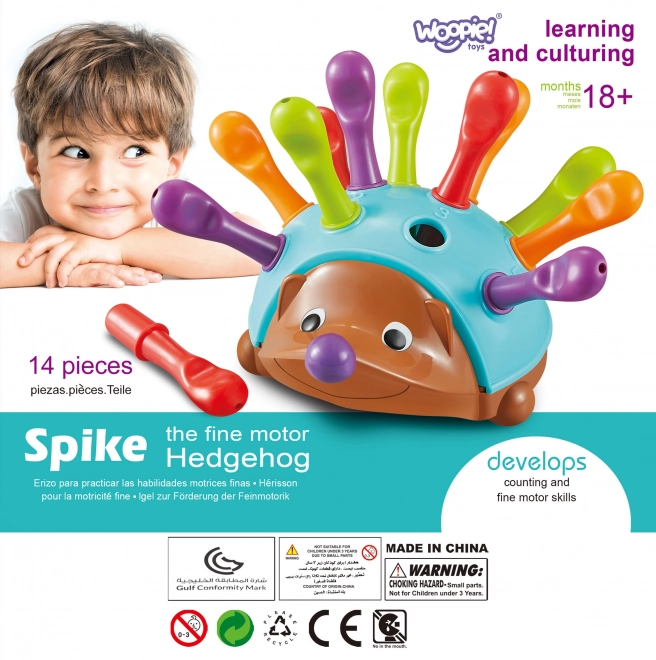Woopie jeu éducatif hérisson trieur Montessori 4 en 1