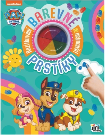 Cahier créatif doigts colorés PAT' PATROUILLE avec peintures au doigt 23 × 30 cm