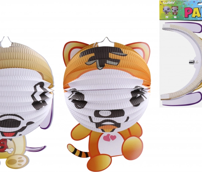 Lampion Boule 25 cm Chat ou Chien