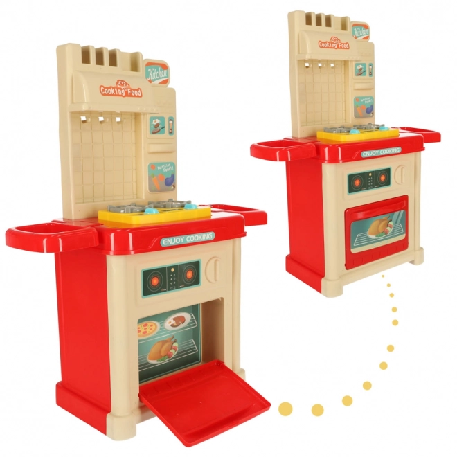 Cuisine en plastique pour enfants avec lumières et 44 éléments
