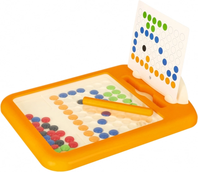 Tableau mosaïque magnétique pour enfants avec billes magnétiques, 24 × 18 cm, 40 billes
