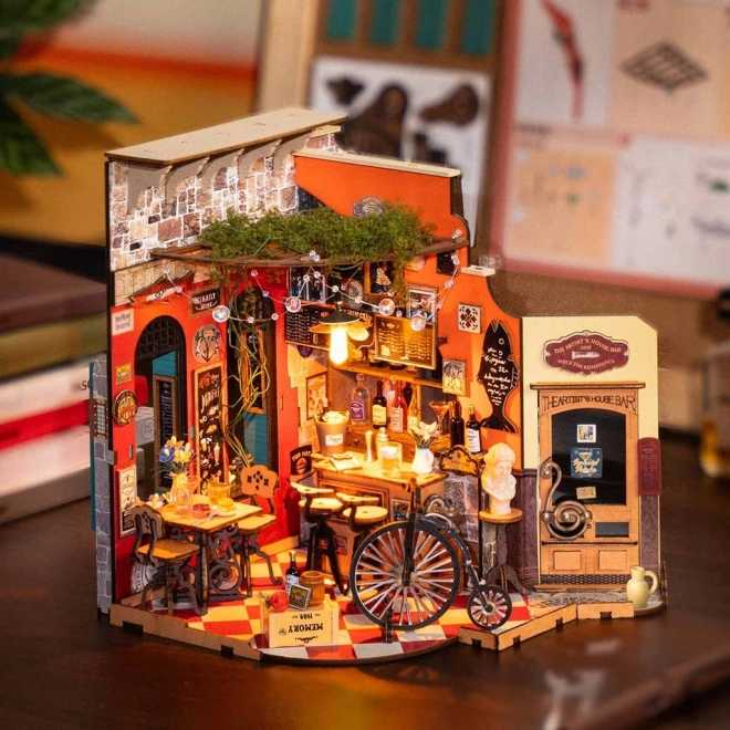 Maquette de bar et bistro Cheers