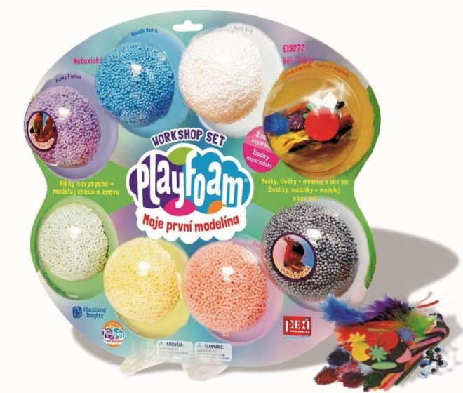 PlayFoam4; Modélina/Plastiline boule avec accessoires 7 couleurs