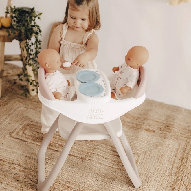 SMOBY Chaise haute pour jumeaux