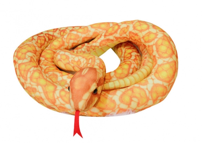 Serpent en peluche doré Mascotte 200 cm
