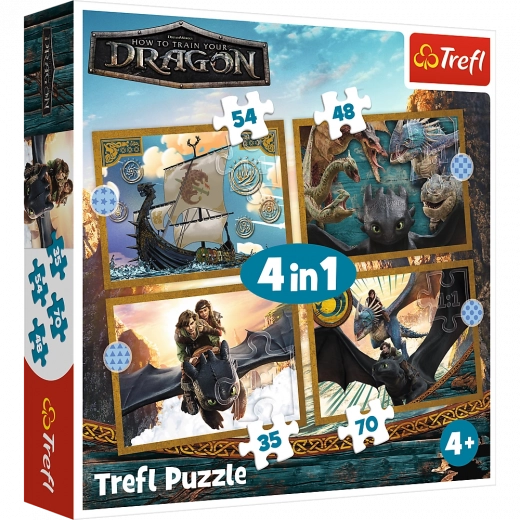 Puzzle Jours de Dragons - 4 en 1