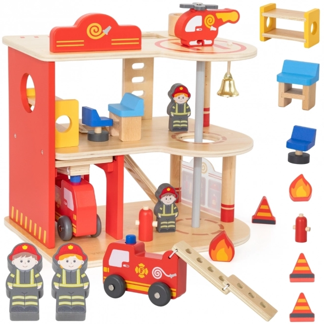 VIGA station de pompiers en bois à 3 étages
