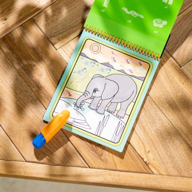 Safari Vodovky WaterWow Livre à Colorier pour Enfants