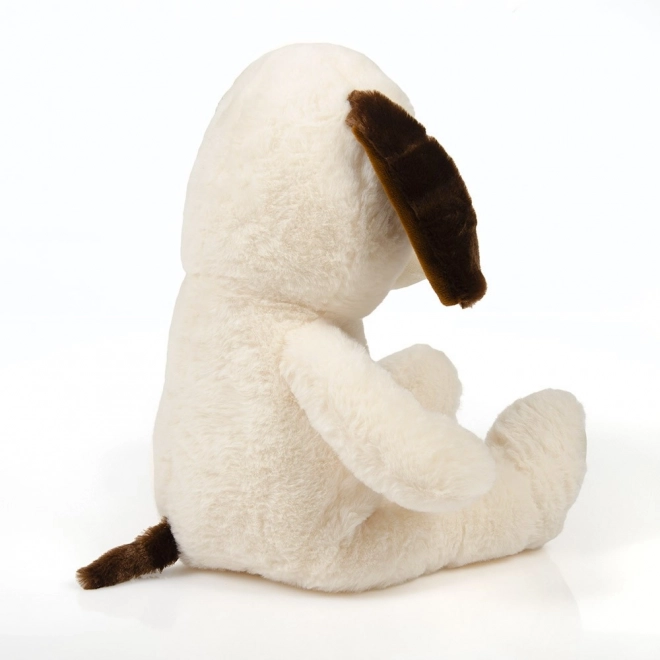 Chien en peluche debout beige