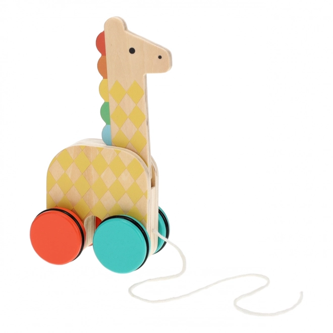 Jouet à tirer girafe