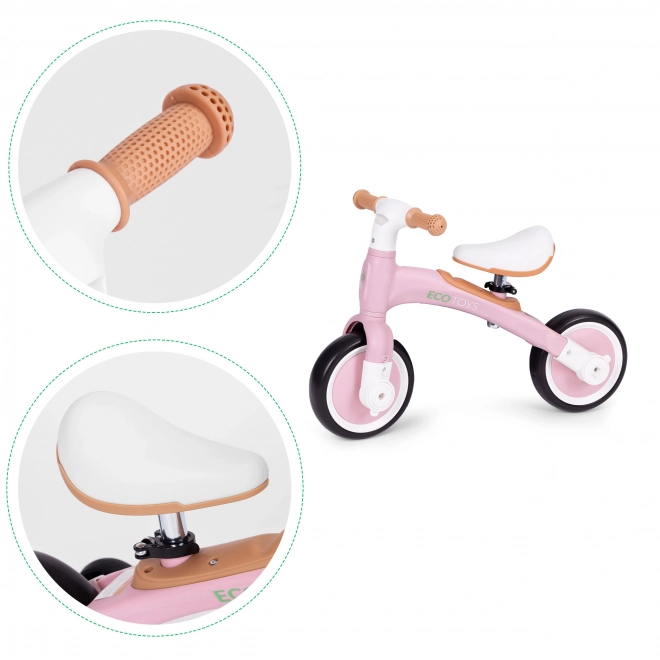 Vélo d'équilibre avec pédales - roues latérales d'entraînement 3 en 1 ECOTOYS