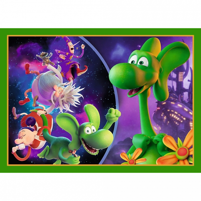 Puzzle 4v1 Monde du Dragon Diplodocus