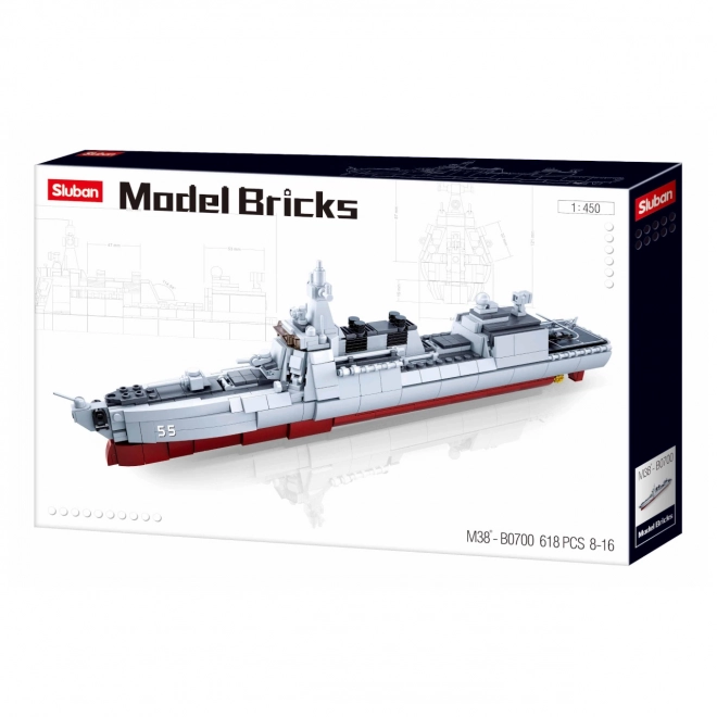 Sluban Model Bricks M38-B0700 Bateau-torpilleur