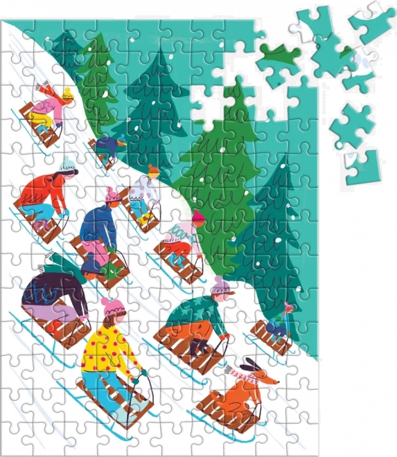 Mini Puzzle Luge - 100 pièces