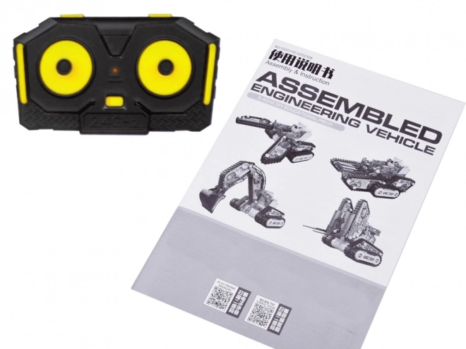 176-ele RC0694 Jeu de télécommande 4 en 1 pour machines de construction pliables