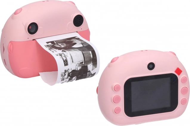 Appareil photo numérique pour enfants avec imprimante en rose