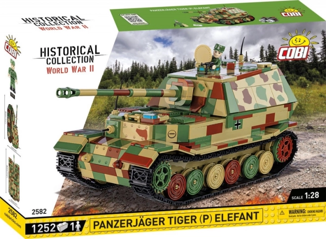 Set de construction COBI Panzerjäger Tiger (P) Elefant – collection historique 1:28