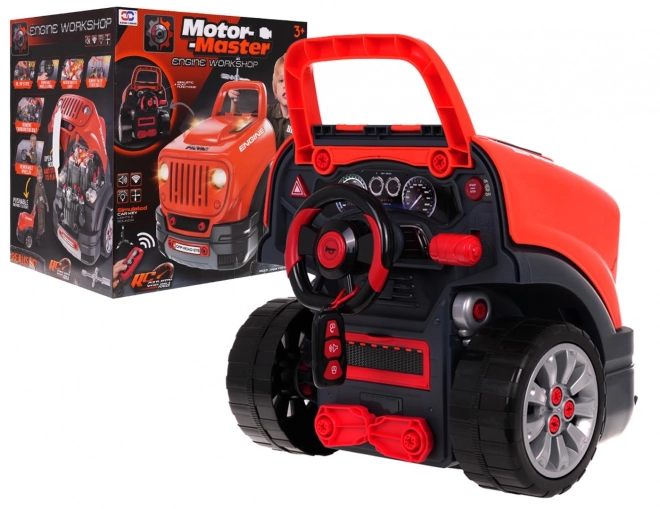 Maître Moteur DIY - kit pour petit mécanicien orange