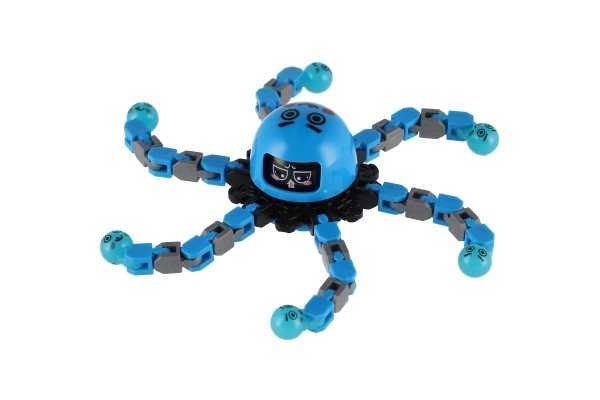 Gyroscope à main mécanique plastique 7 cm lumineux dans le noir 3 couleurs sur carte 12 pièces en boîte