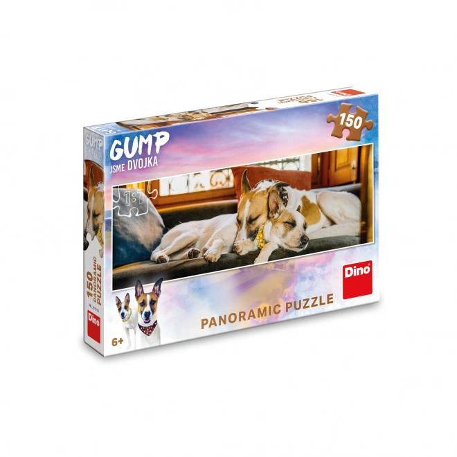 Gump : Nous sommes un duo - Sur le canapé 150 pièces puzzle panoramique