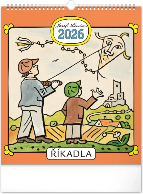 Calendrier mural Josef Lada - Comptines 2026