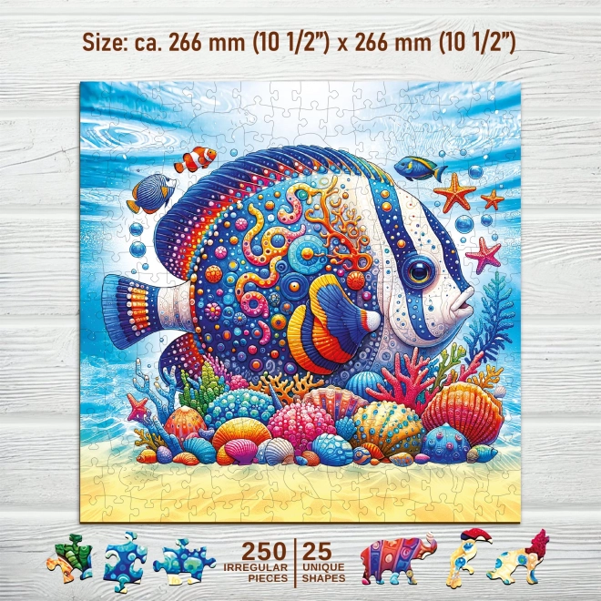 Puzzle en bois Poisson exotique 250 pièces