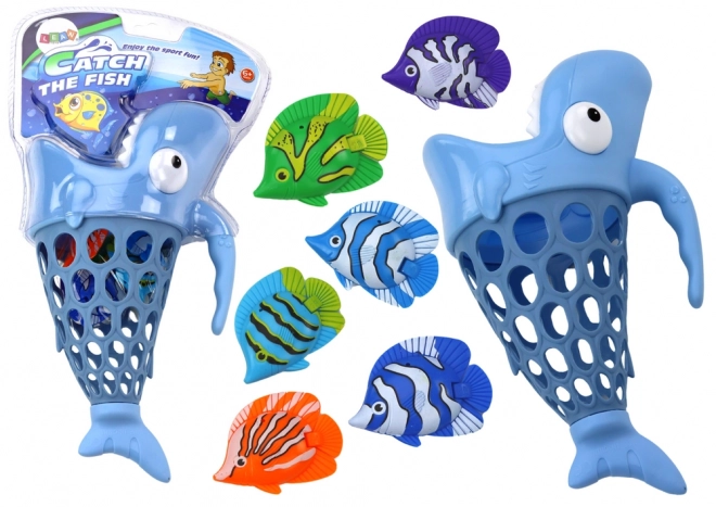 Panier à poissons Shark Fish Handle Bleu