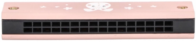 Harmonica rose pour enfants avec décor